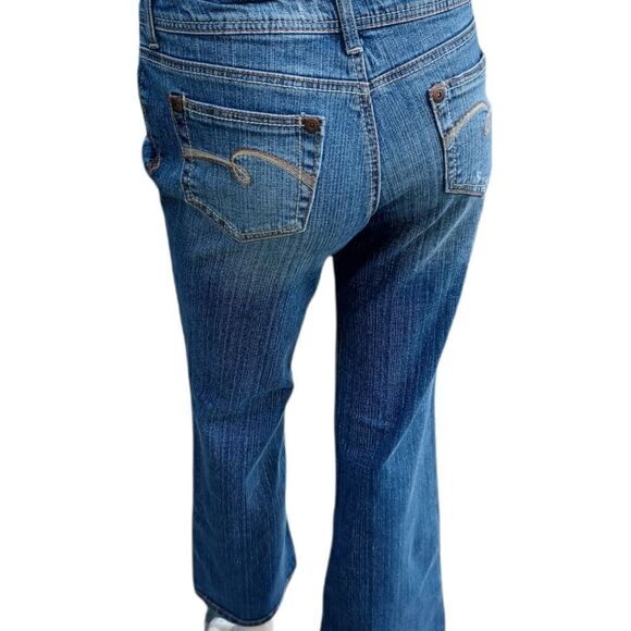 120814..Justice Bootcut Jeans Size Jr. 12 1/2, W26" 26"Inseam 8"Rise - Picture 4 of 7